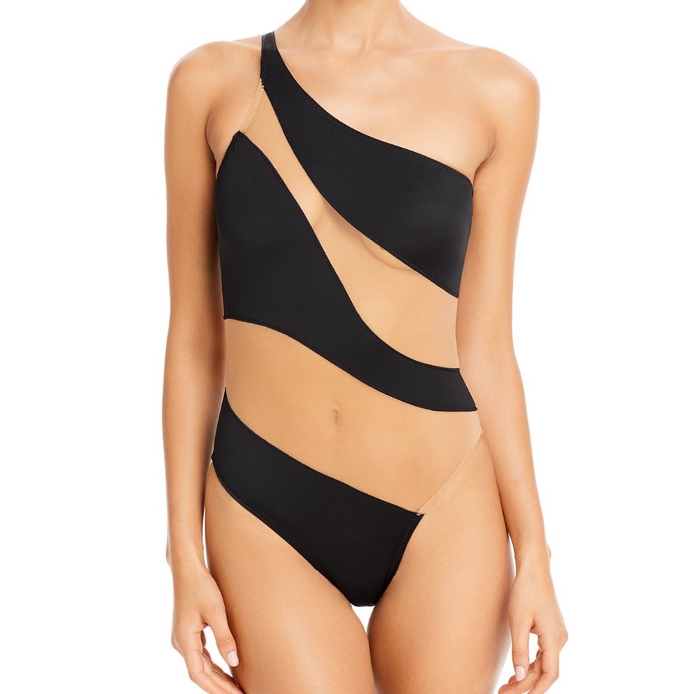 Norma Kamala Snake Mesh Mio Illusion One-Piece Swimsuit size small